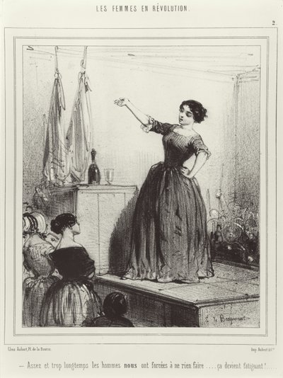 Revolution of Women, 1848 by French School